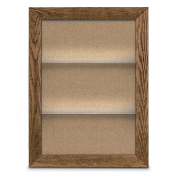 Outdoor Enclosed Combo Board, 42"x32", Black Frame/Black & Cloud